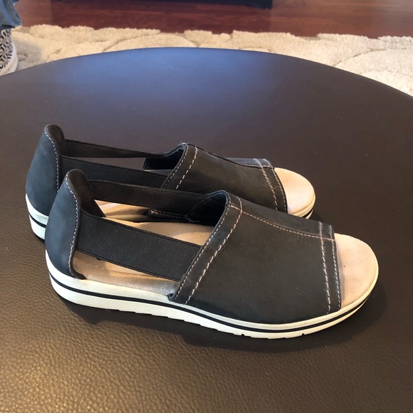 EARTH ORIGINS Black Open Toe Sneaker Sandals CARLRY CONNIE Size 8.5. - Picture 3 of 5